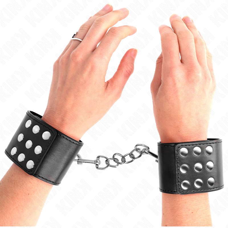 Kink – Handgelenkfesseln mit Druckverschluss Schwarz Verstellbar 19...