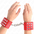 Kink – Handgelenkfesseln mit Druckverschluss Rot Verstellbar 19-24...