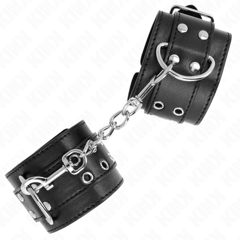 Kink – Handgelenkfessel mit Doppelter Schnalle Schwarz Verstellbar...
