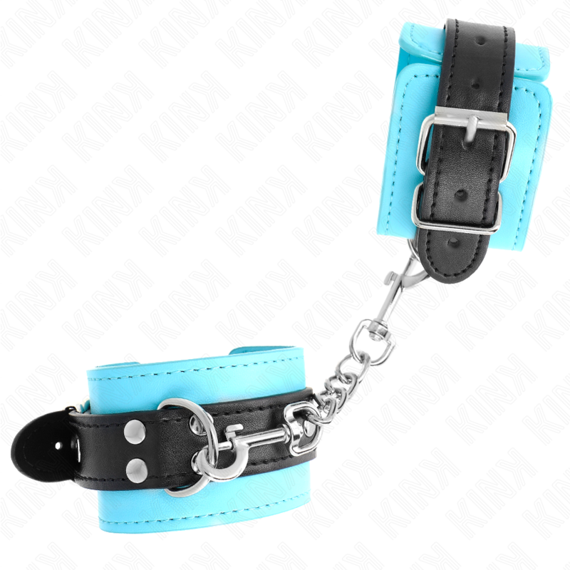 Kink – Haken-Handfesseln Blau Pelzgefüttert Verstellbar 20-28 Cm x...