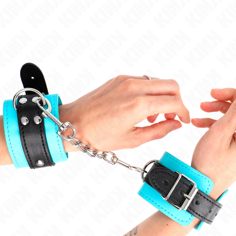 Kink – Haken-Handfesseln Blau Pelzgefüttert Verstellbar 20-28 Cm x...