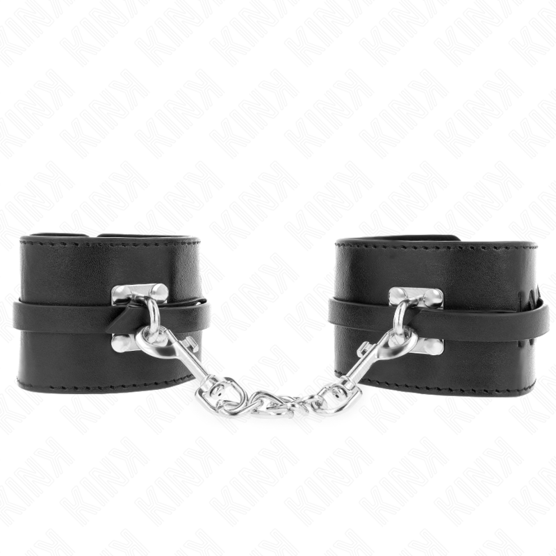 Kink – Deluxe Handgelenkfesseln mit Verriegelung, Schwarz, Verstell...