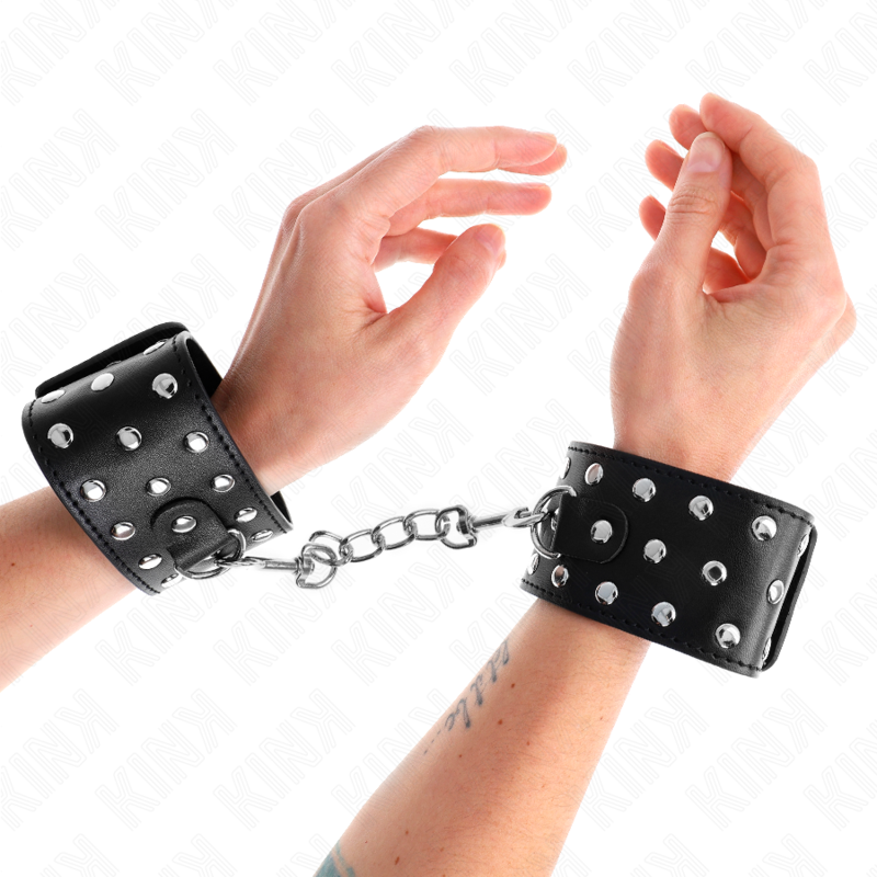 Kink – Punk Handgelenkfesseln Verstellbar 19-24 Cm x 5,5 Cm