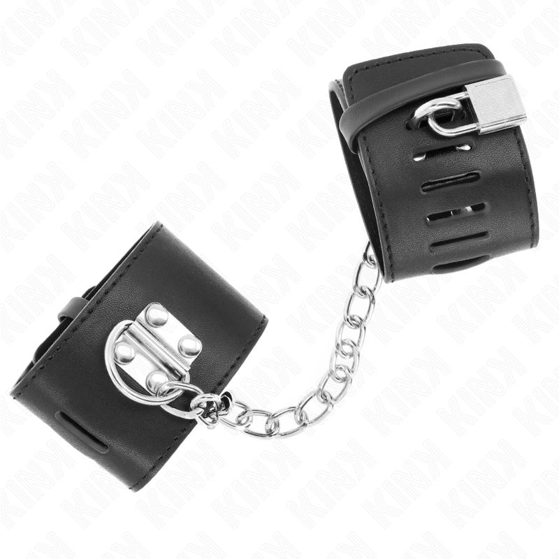 Kink Feste Handgelenkfesseln mit Kette 30 CM und Vorhängeschloss...