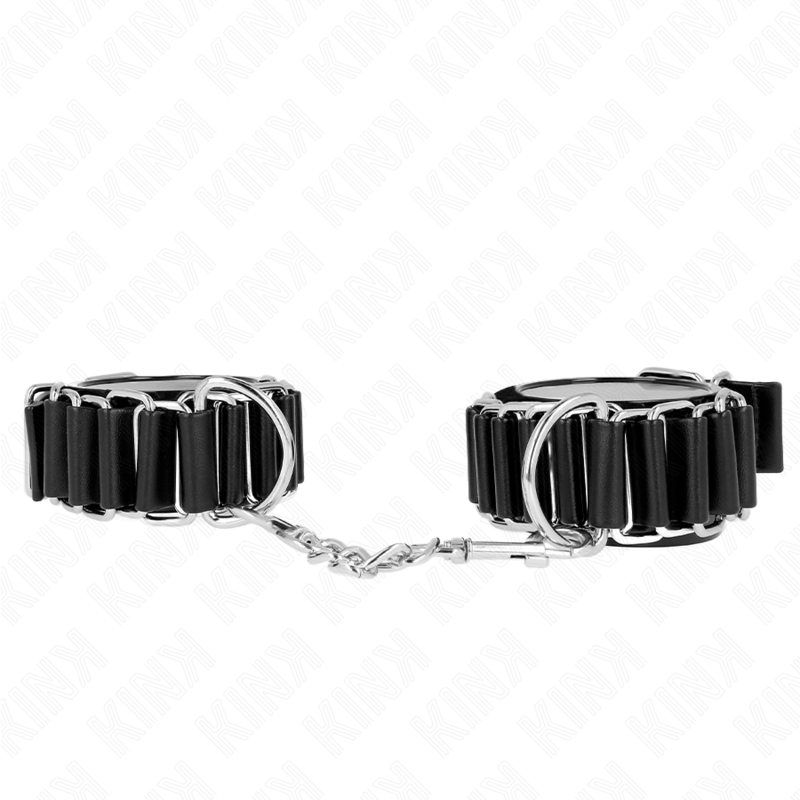 Kink Scharnierähnliche Dünne Handgelenkfesseln Schwarz