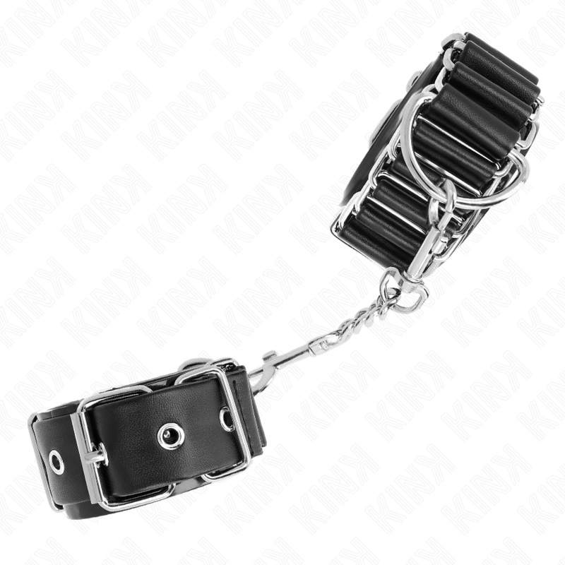 Kink Scharnierähnliche Dünne Handgelenkfesseln Schwarz