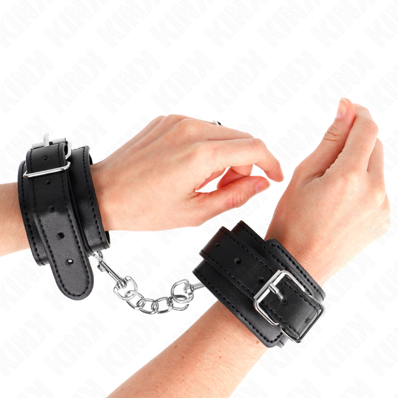 Kink – Dünne Handgelenkfesseln Schwarz Verstellbar 21-33 Cm