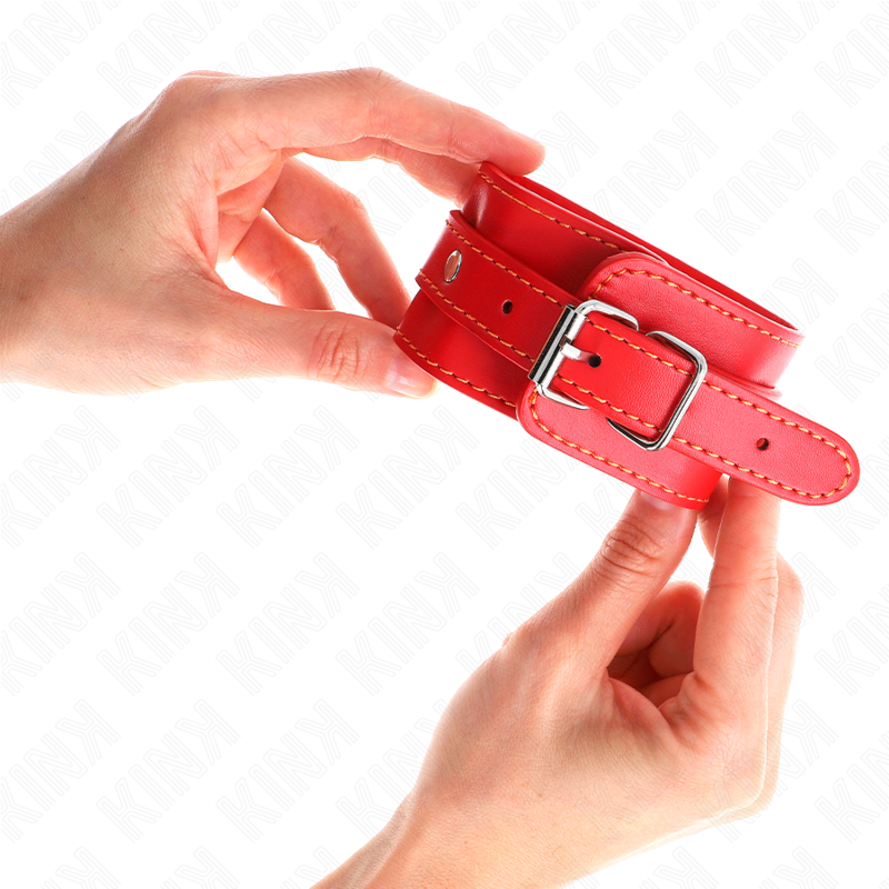 Kink – Dünne Handgelenksfesseln Rot Verstellbar 21-33 Cm