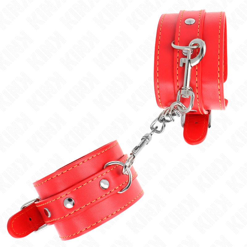 Kink – Dünne Handgelenksfesseln Rot Verstellbar 21-33 Cm