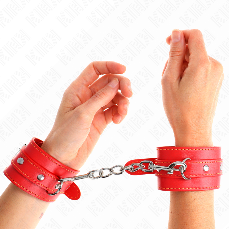 Kink – Dünne Handgelenksfesseln Rot Verstellbar 21-33 Cm