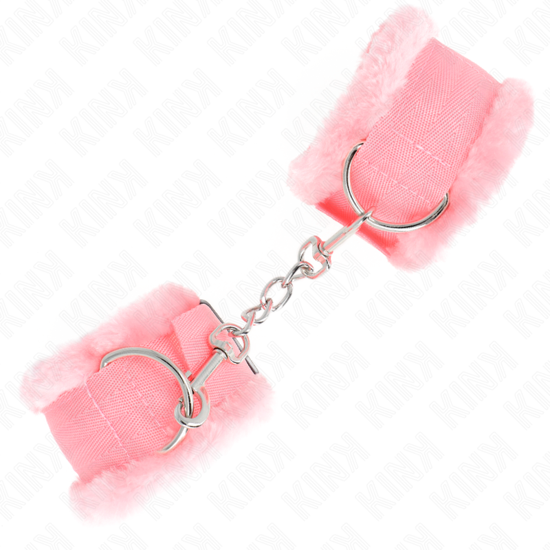 Kink – Pelzgefütterte Handgelenkfesseln Rosa Verstellbar 17-31 Cm x...