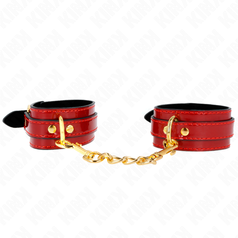 Kink – Joanna Angel Handgelenkmanschetten Rot Verstellbar mit Goldk...