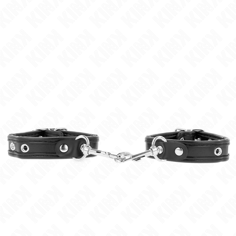Kink – Mini-Armbänder Schwarz mit Nieten Verstellbar 16-22 Cm x 2 Cm