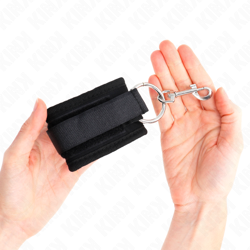 Kink – Handgelenkfesseln Schwarz Verstellbar 18-35 Cm x 6 Cm