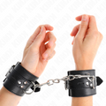 Kink – Handgelenkfesseln Schwarz mit Schwarzem Gürtel Verstellbar 1...