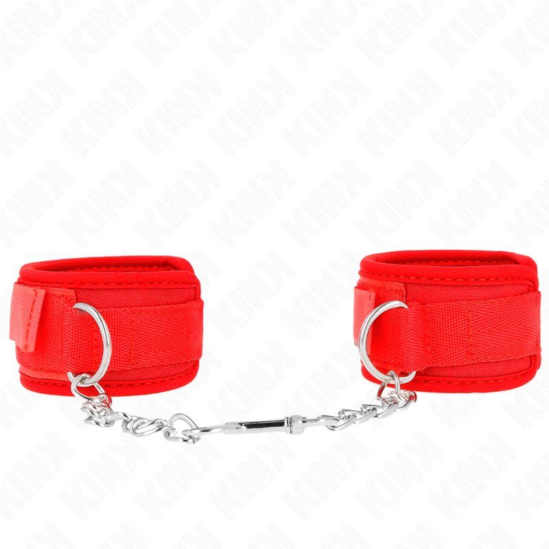 Kink – Neopren Handgelenkfesseln Rot 42 x 5 Cm