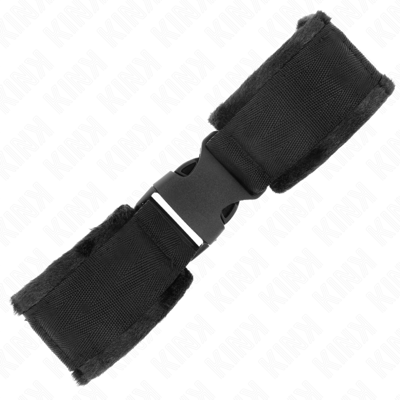Kink – Nylon Bind-Handfesseln mit Klettverschluss Rot-Schwarz Model...