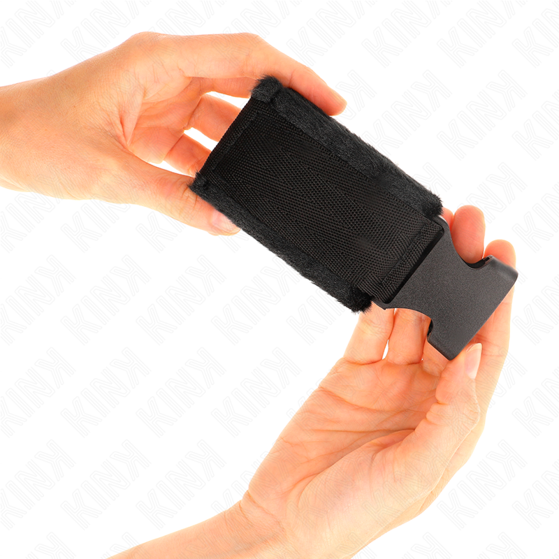 Kink – Nylon Bind-Handfesseln mit Klettverschluss Rot-Schwarz Model...