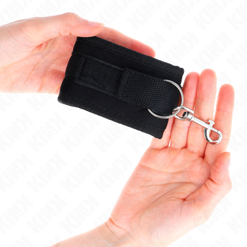Kink – Nylon Bind-Handhandfesseln mit Klettverschluss, Schwarz, Mod...