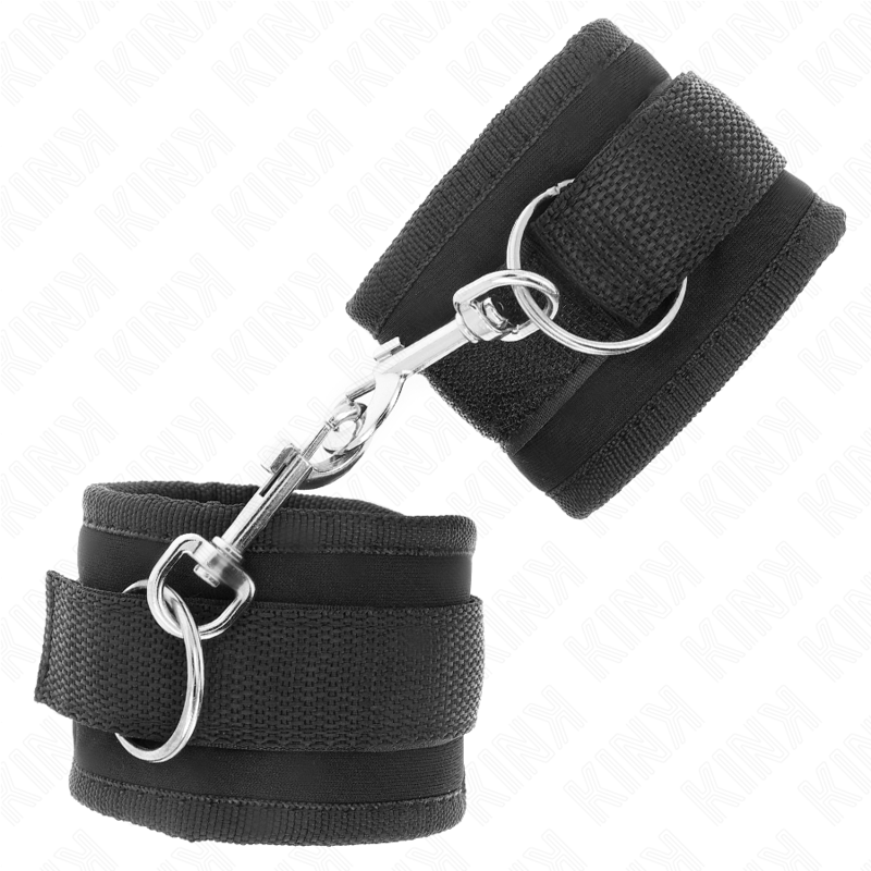 Kink – Nylon Bind-Handhandfesseln mit Klettverschluss, Schwarz, Mod...