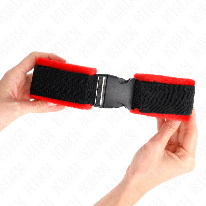 Kink – Nylon Bind Klett-Handfesseln Schwarz Modell 1 Verstellbar 25...