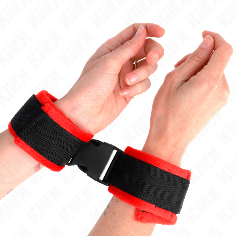 Kink – Nylon Bind Klett-Handfesseln Schwarz Modell 1 Verstellbar 25...
