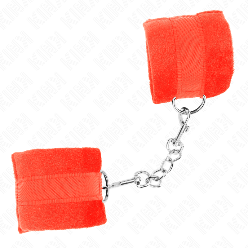 Kink – Beginner Pelzhandmanschetten Rot 30 x 7 Cm
