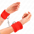 Kink – Beginner Pelzhandmanschetten Rot 30 x 7 Cm