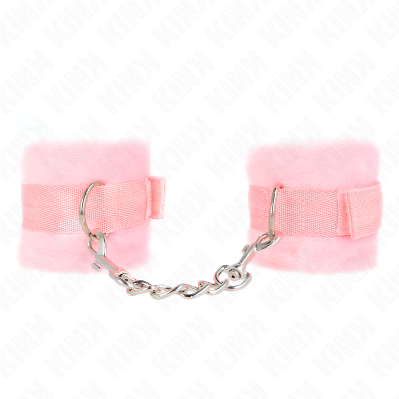 Kink – Beginner Pelzhandmanschetten Rosa 30 x 7 Cm