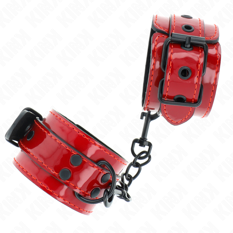 Kink – Dunkelrote Handgelenkmanschetten 23 x 5 Cm