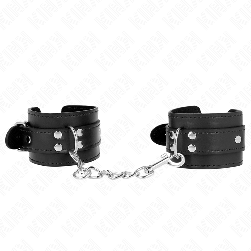 Kink – Einfache Handgelenksfesseln Schwarz Verstellbar 20-23 Cm x 5...