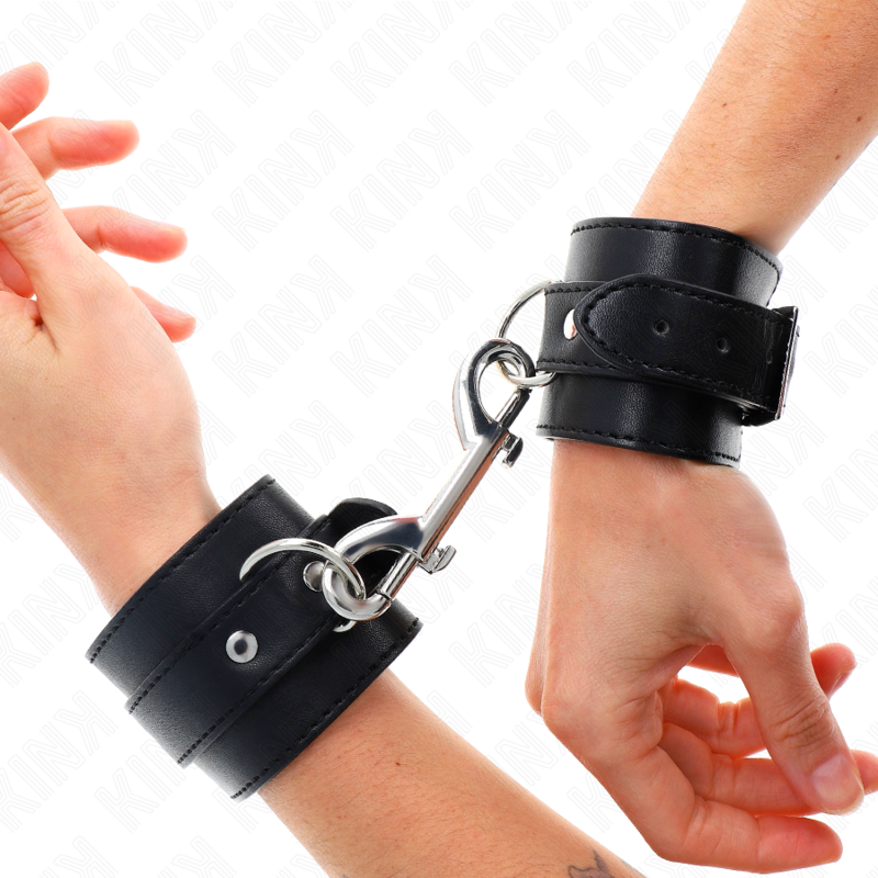 Kink Handgelenkfesseln - Einzelne Nietenreihe und Grosse