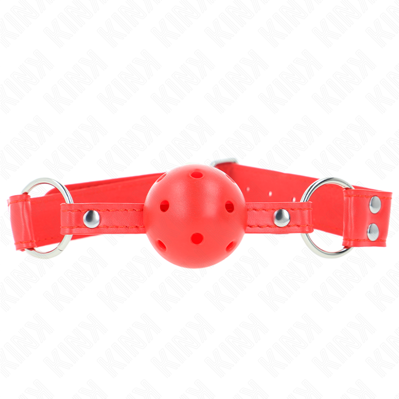 Kink – Kompletter Roter Hohlballknebel 62 x 2 Cm