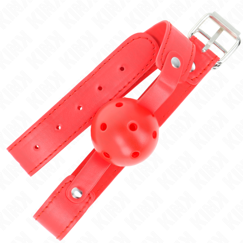 Kink – Roter Atmungsaktiver Ball 4,5 Cm Knebel 65 x 2,5 Cm