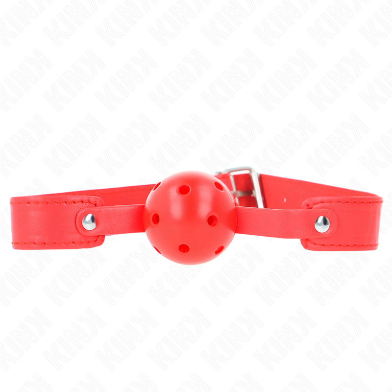 Kink – Roter Atmungsaktiver Ball 4,5 Cm Knebel 65 x 2,5 Cm