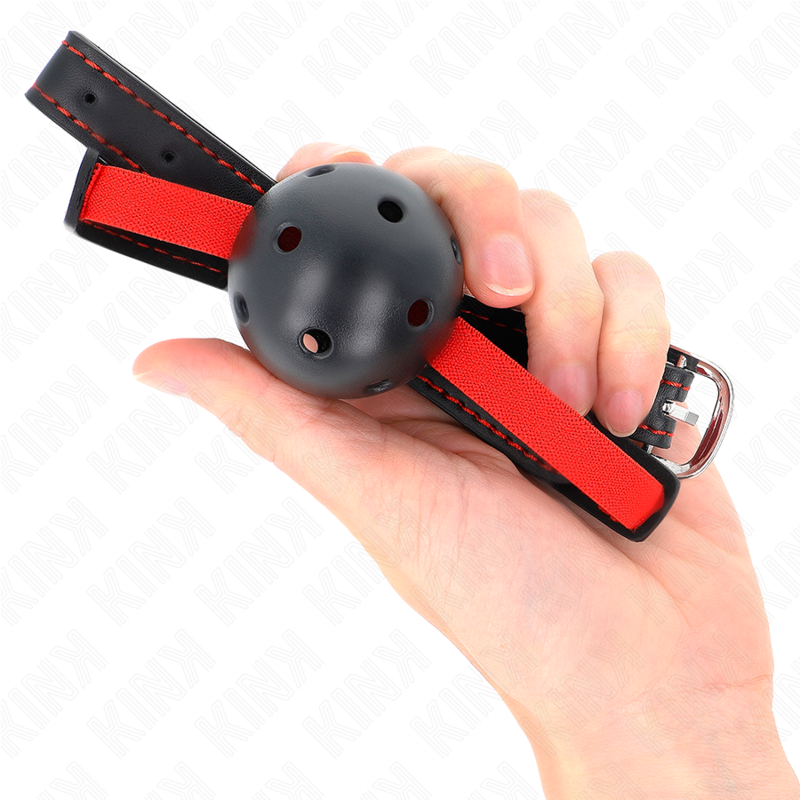 Kink Hohlharter Mund 4,5 CM Knebel mit Elastischem Gürtel 56 X 1,5 CM
