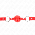 Kink – Atmungsaktiver Ball 4 Cm Knebel mit Doppelniet Modell 1 Rot...
