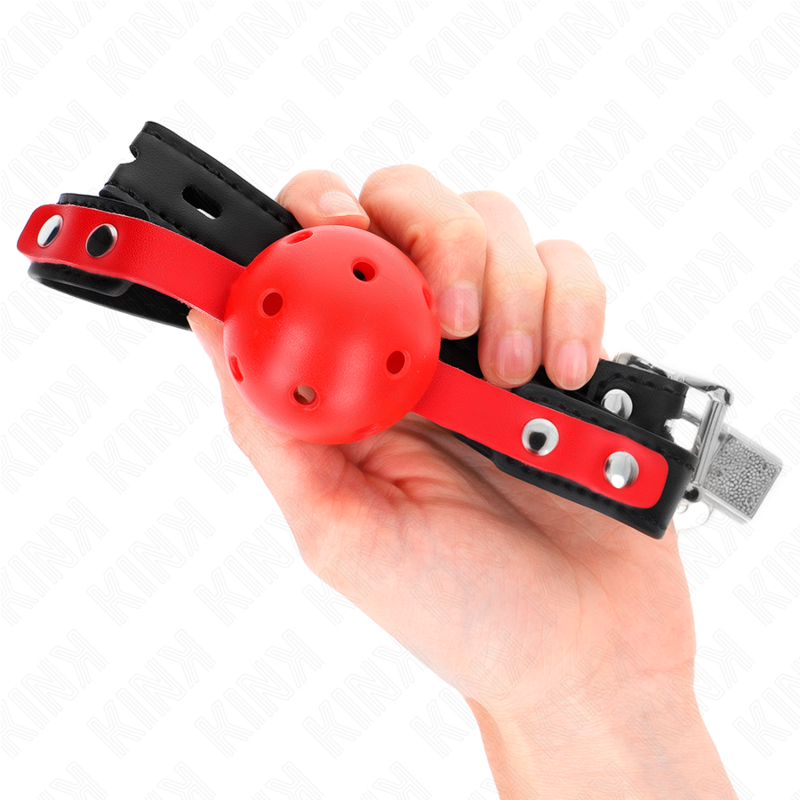 Kink – Roter Hohlkugel, 4 Cm, Knebel, Schwarzer Gurt 60 x 2 Cm, Ver...