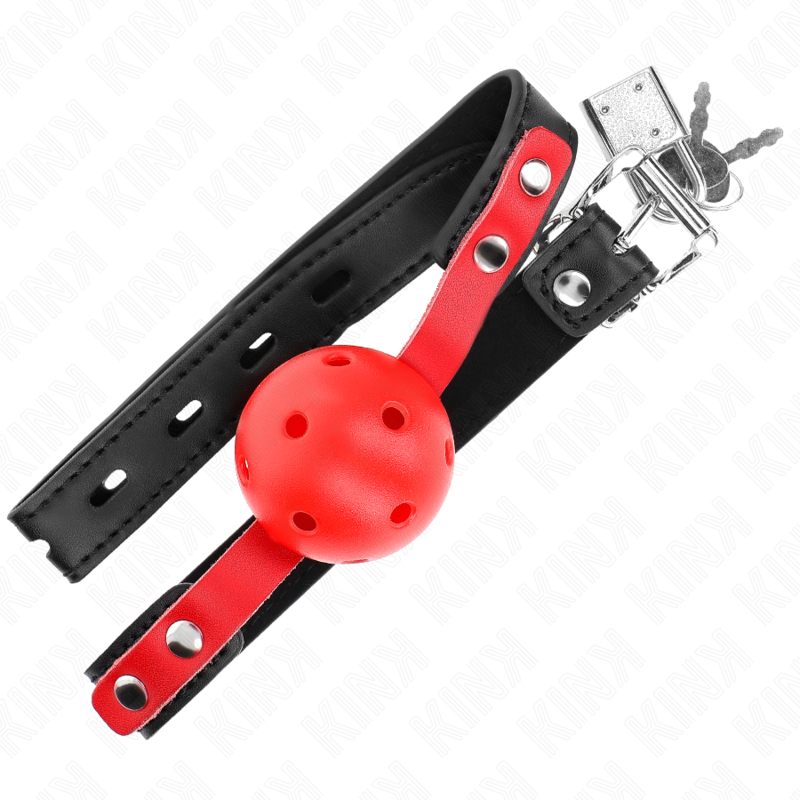 Kink – Roter Hohlkugel, 4 Cm, Knebel, Schwarzer Gurt 60 x 2 Cm, Ver...