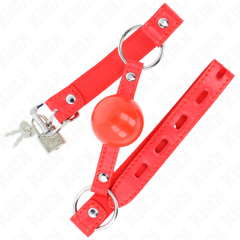 Kink – Tpe-Ball 4 Cm Knebel mit Rojo-Schloss 60 x 2 Cm