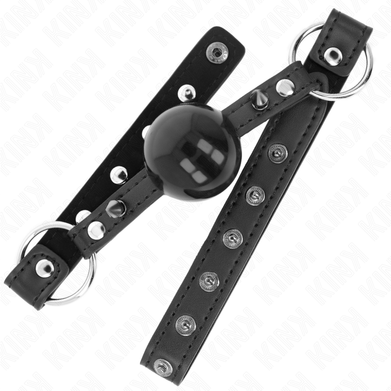 Kink – Ball 4 Cm Knebel mit Spitzenniet und Schnappverschluss 65 x...