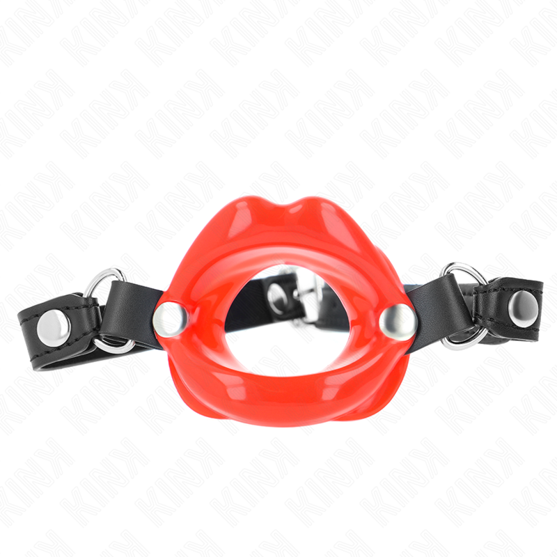 Kink – Lip 8 Cm Knebel mit Rotem Kunstlederband 63 x 2 Cm Verstellb...