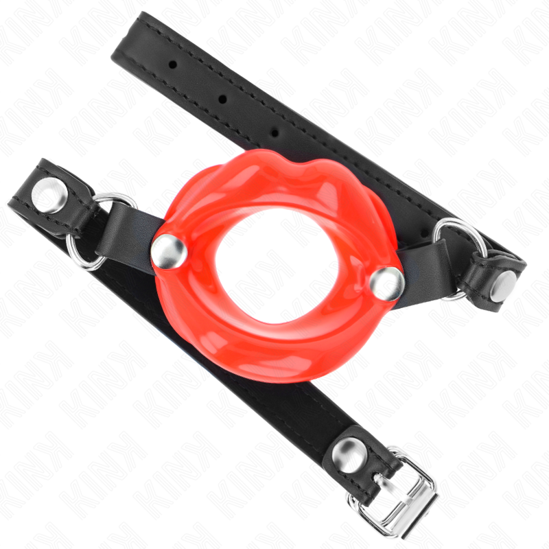 Kink – Lip 8 Cm Knebel mit Rotem Kunstlederband 63 x 2 Cm Verstellb...