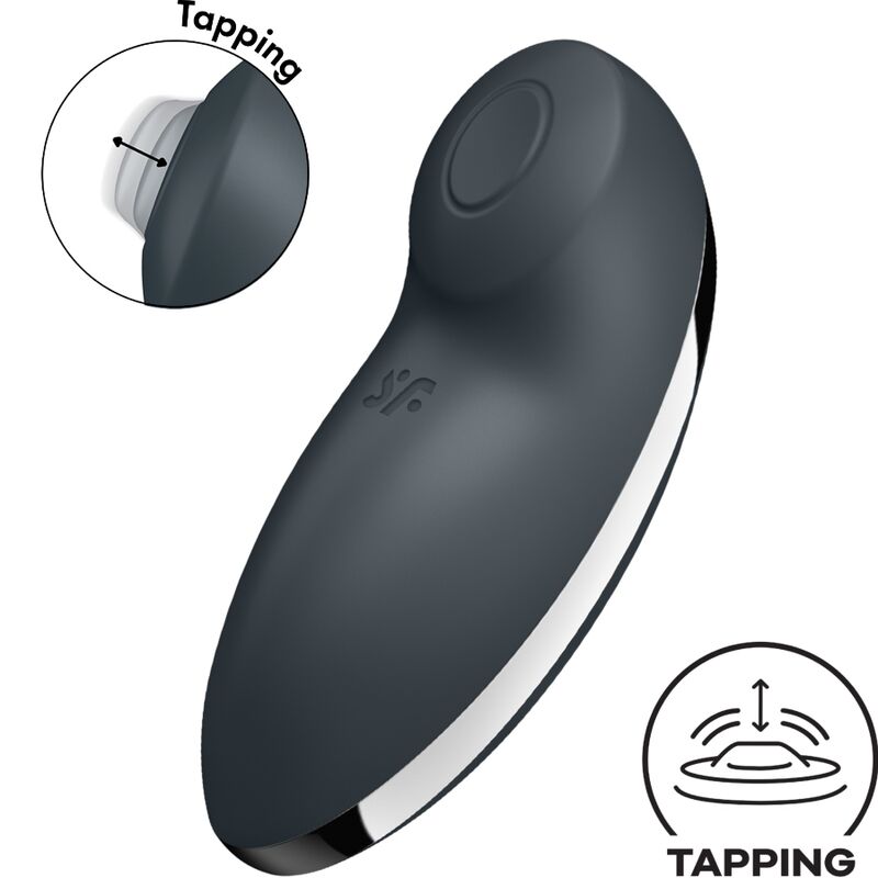 Satisfyer Tap & Climax 2 Vibrator & Stimulator Grau