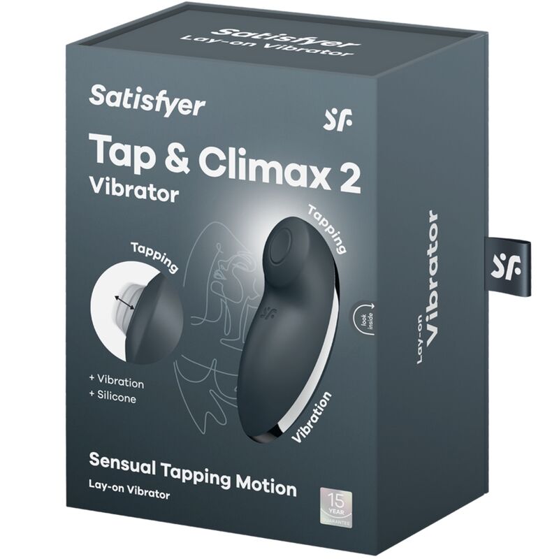 Satisfyer Tap & Climax 2 Vibrator & Stimulator Grau
