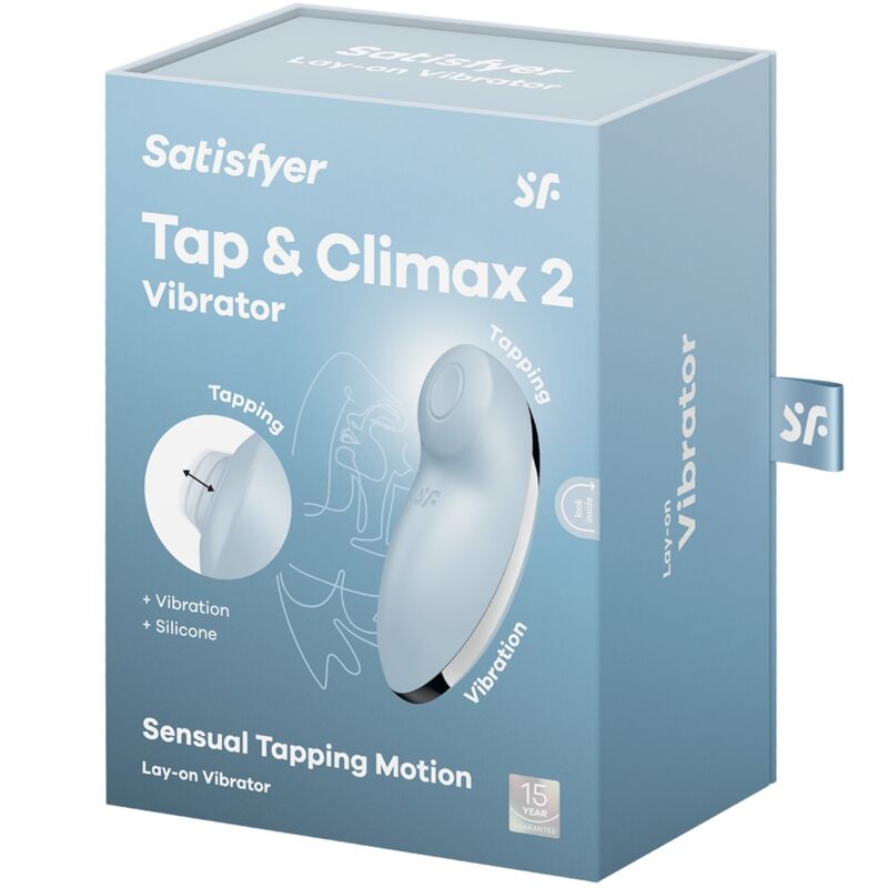 Satisfyer Tap & Climax 2 Vibrator & Stimulator Blau