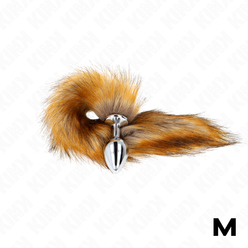 Kink – Anal Plug Grösse M 8 x 3,5 Cm mit Kunststoffschwanz 40 Cm Braun