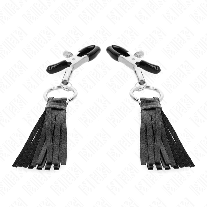 Kink – Kunstleder Quasten Nippelklemmen 6 Cm