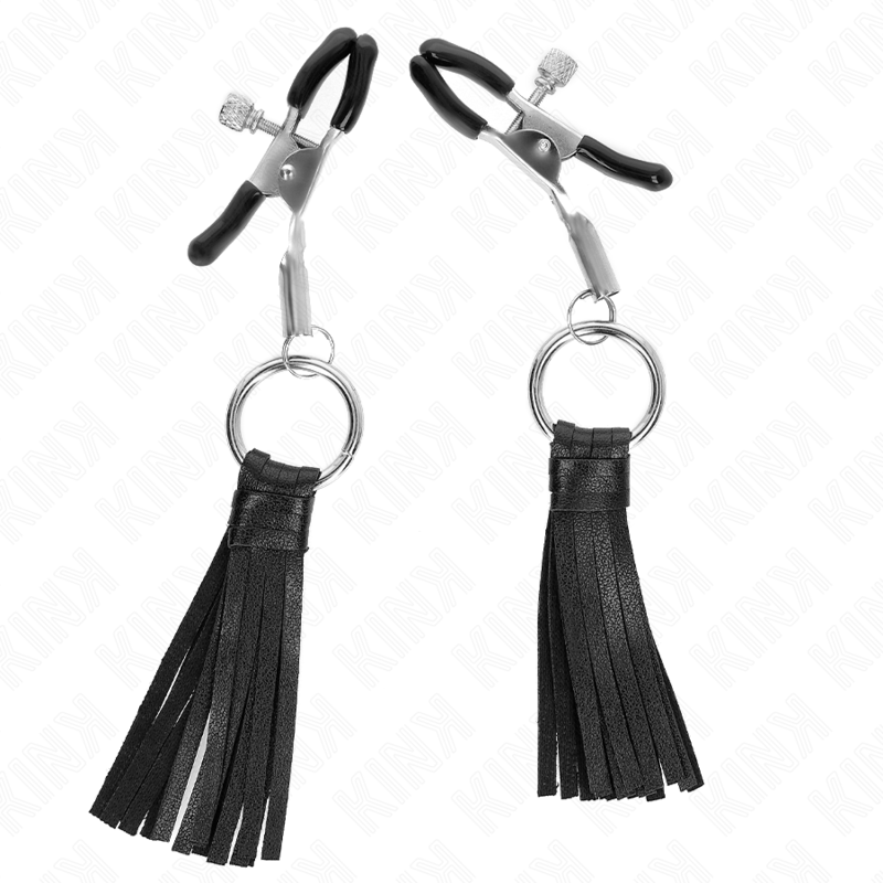 Kink – Kunstleder Quasten Nippelklemmen 6 Cm