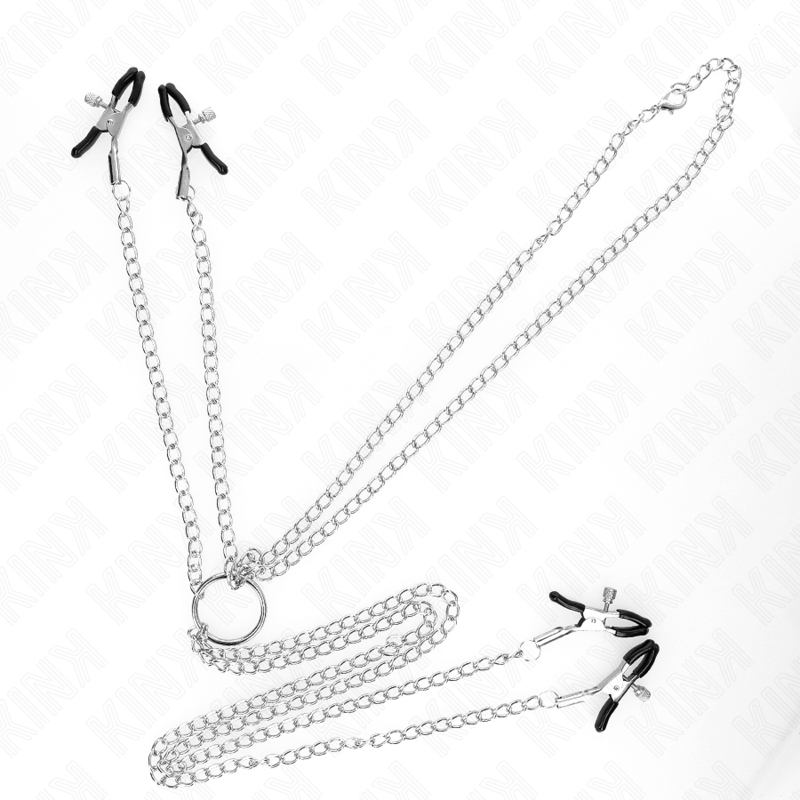 Kink – 4 Nippel- und Kitzlerklammern verstellbar, silber